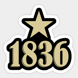 Texas Independence 1836 Sticker